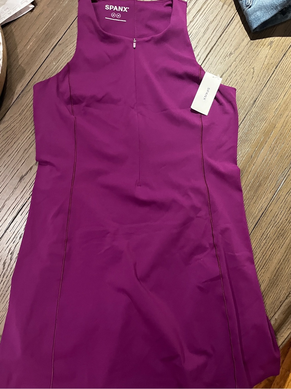 SPANX Women's Magenta Sleeveless get moving Dress with shorts medium